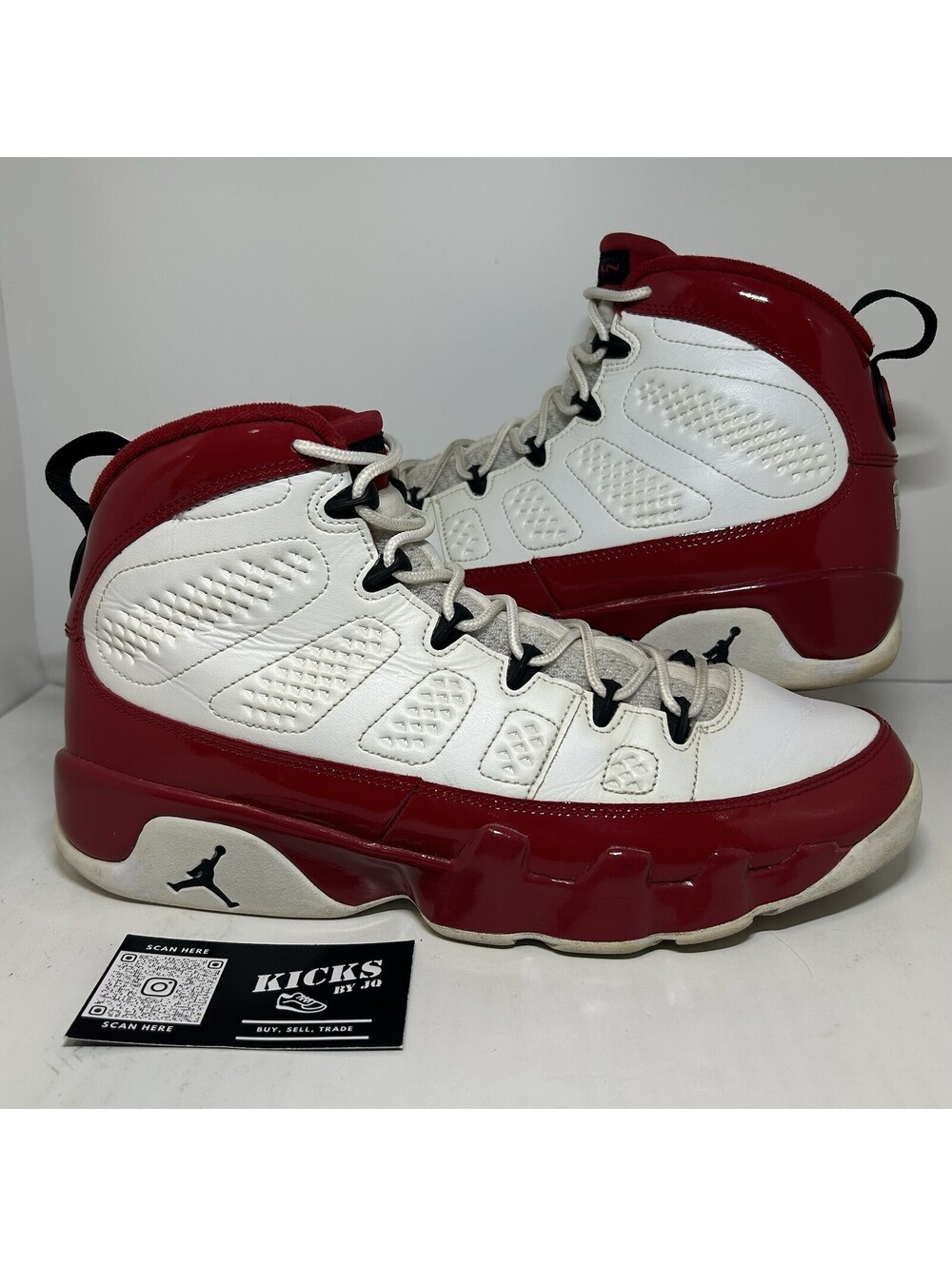Air Jordan 9 Retro White Gym Red - Size 10 - (302370-160)